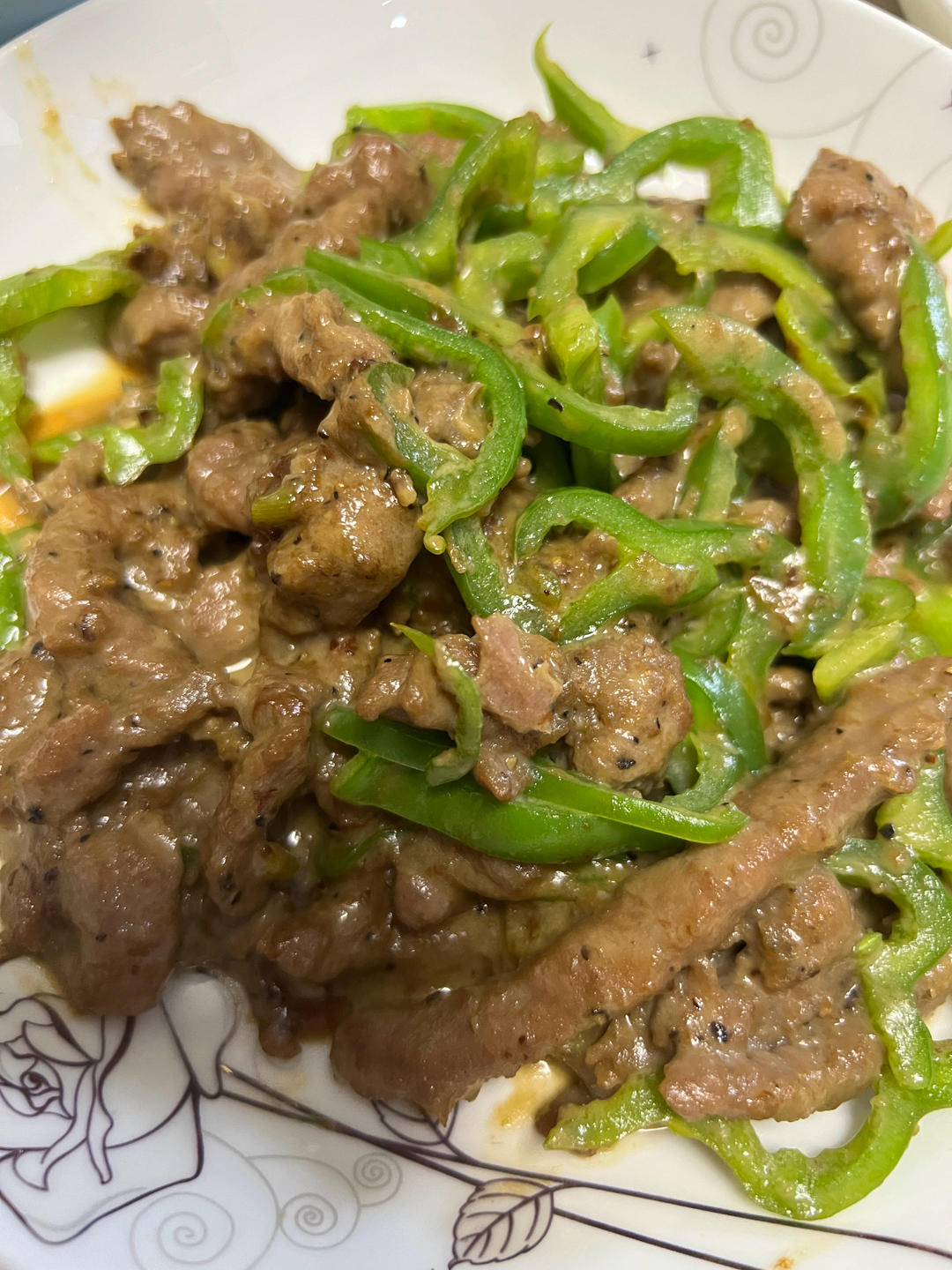 孜然青椒牛柳