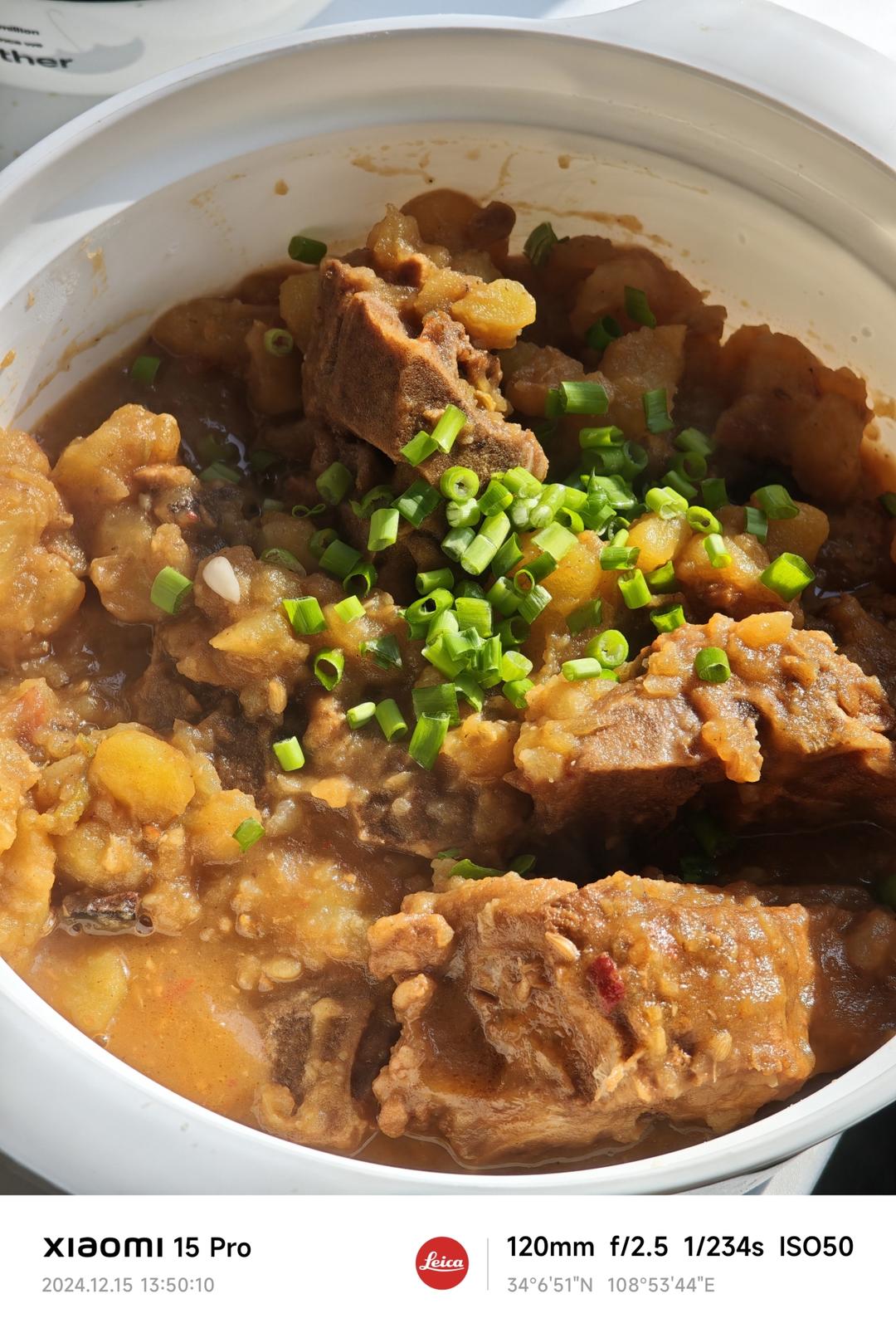 土豆炖排骨