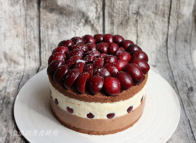 樱桃巧克力芝士蛋糕的做法