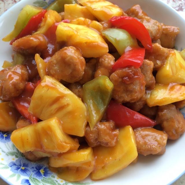 阳光445做的菠萝古老肉