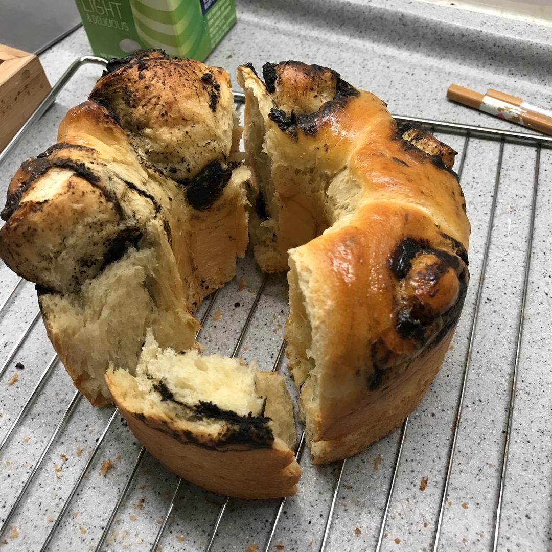 黑芝麻手撕面包