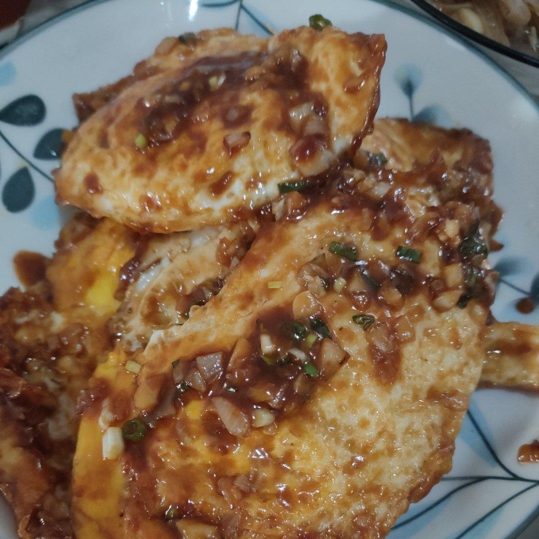 鸡蛋神仙吃法～给肉都不换的糖醋荷包蛋