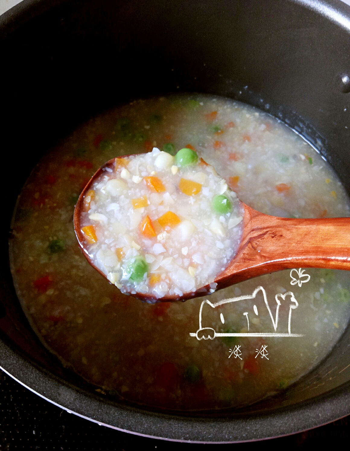 🌽冬日暖心玉米粥《消耗冻玉米的好方法》的做法 步骤3