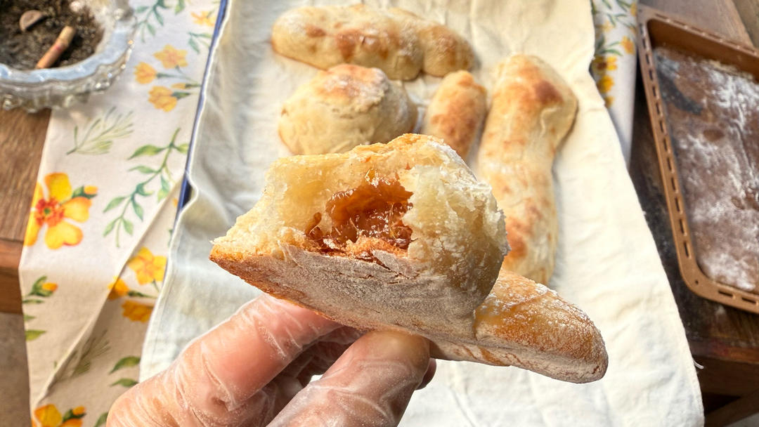 无厨师机无菌种隔夜发酵懒人恰巴塔Ciabatta /榴莲饼