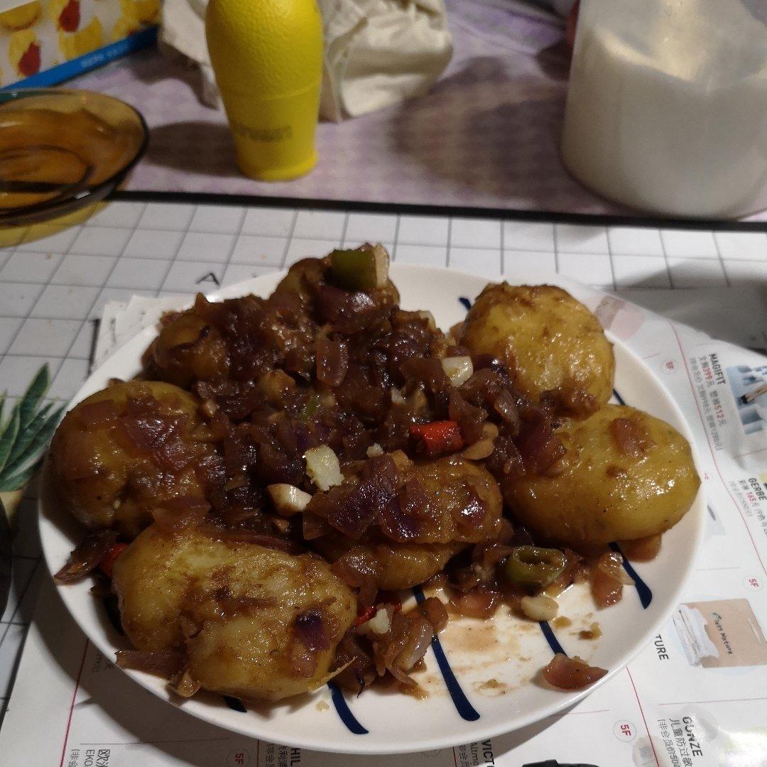 孜然香辣煎小土豆