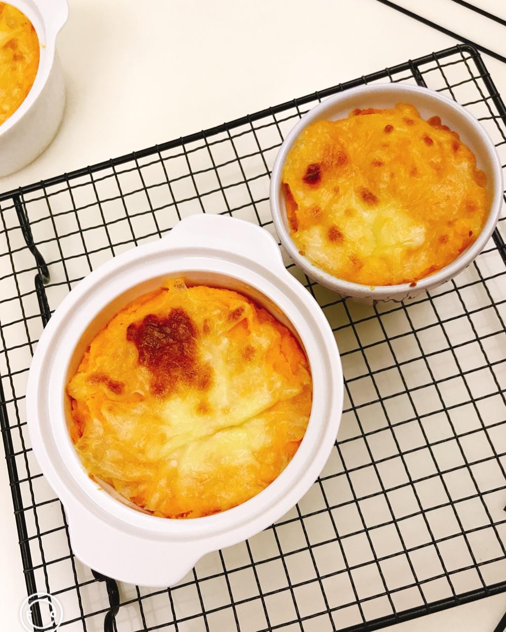 yao小厨做的芝士焗红薯泥