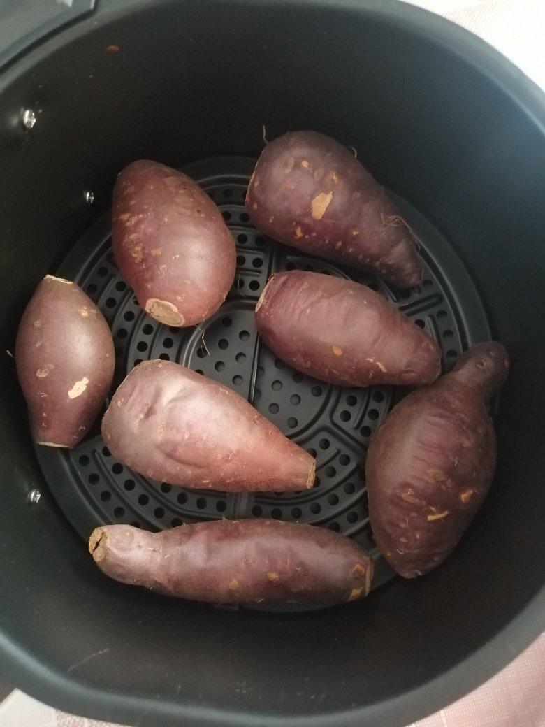 空气炸锅烤红薯(超级简单)