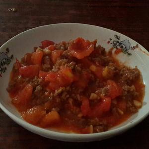 西红柿炒肉沫 超下饭的做法 步骤1