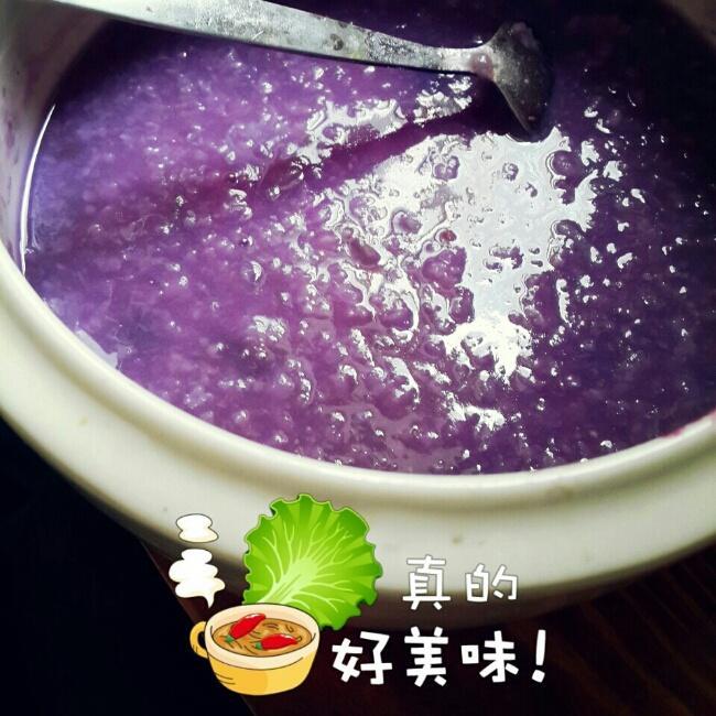 紫薯粥的做法