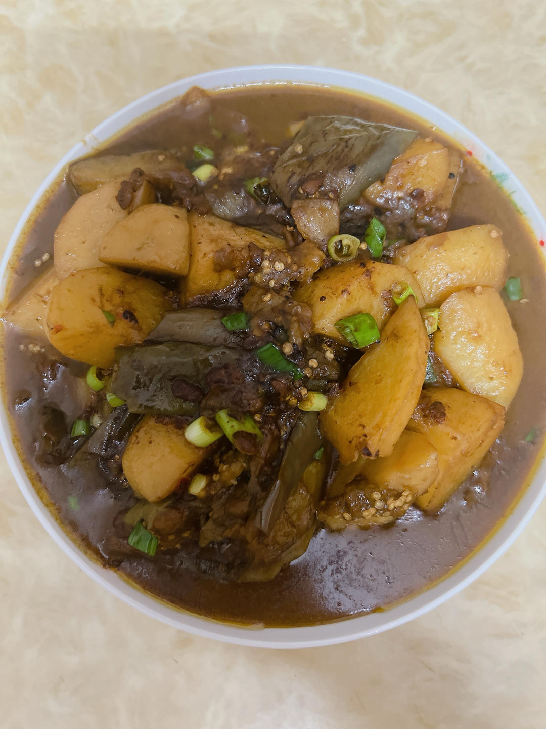 黯然销魂之 东北土豆炖茄子