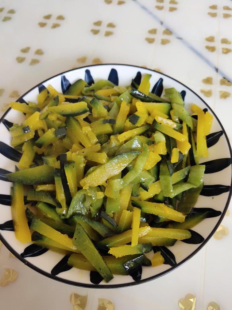 青椒炒南瓜的做法