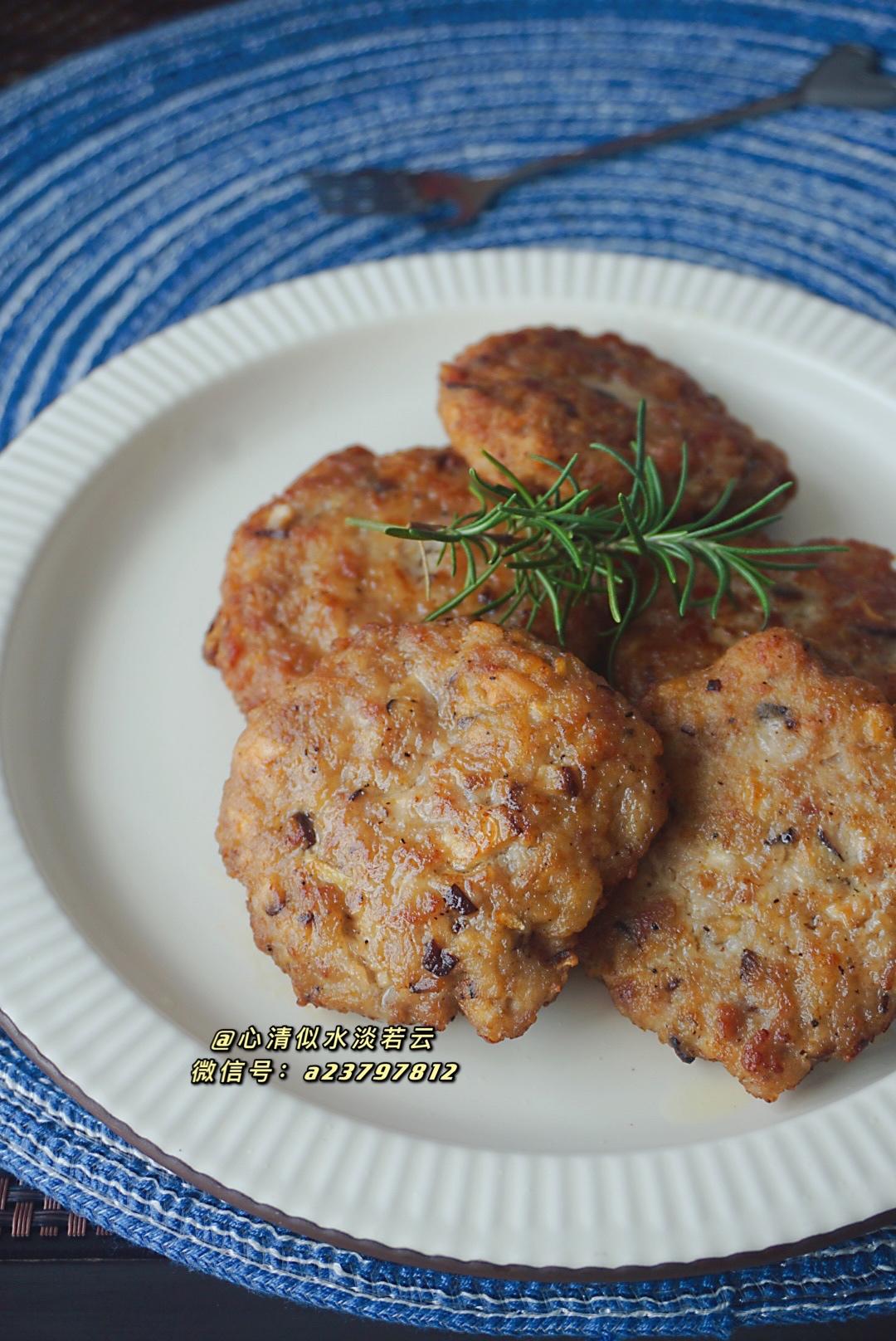 黑胡椒香菇肉饼