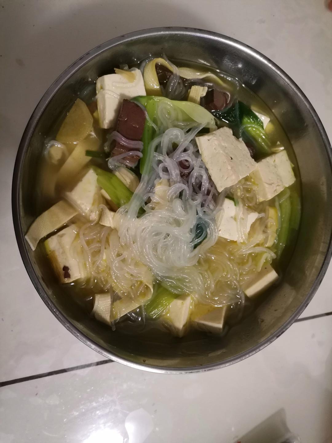 家庭鸭血豆腐汤