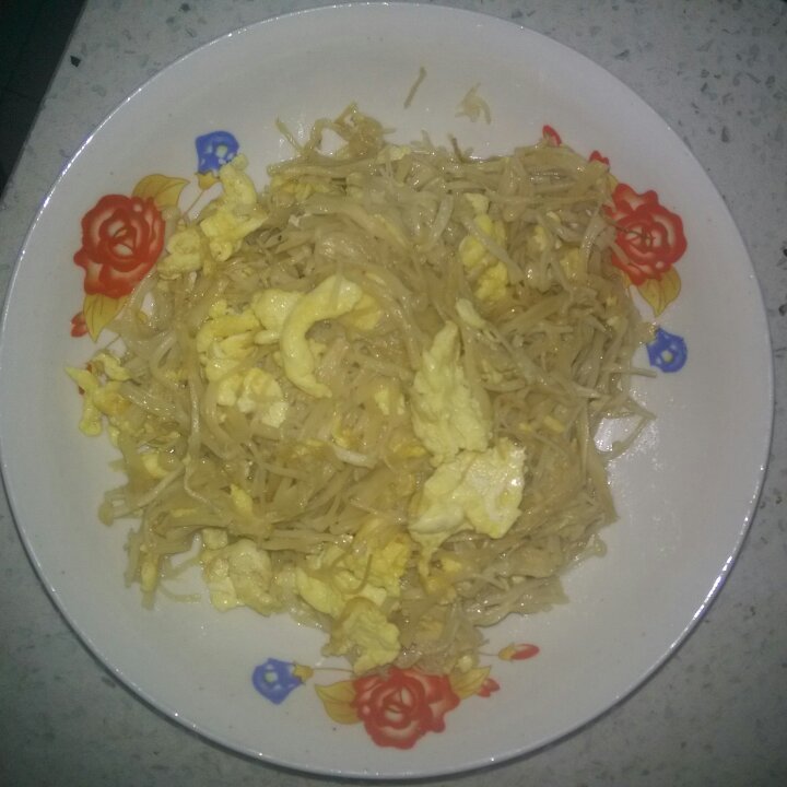 金针菇炒蛋