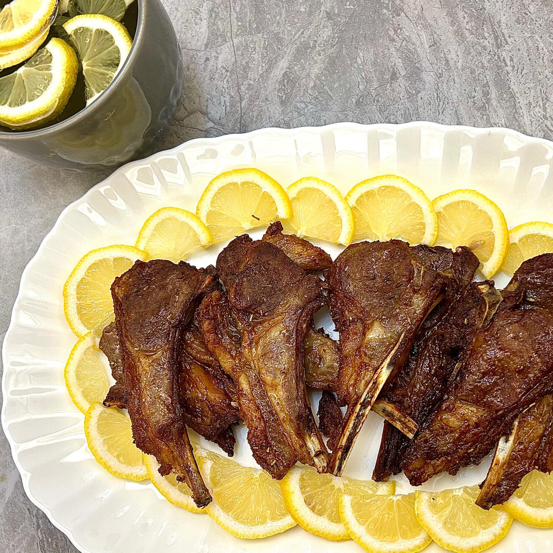 超简单 空气炸锅烤羊排