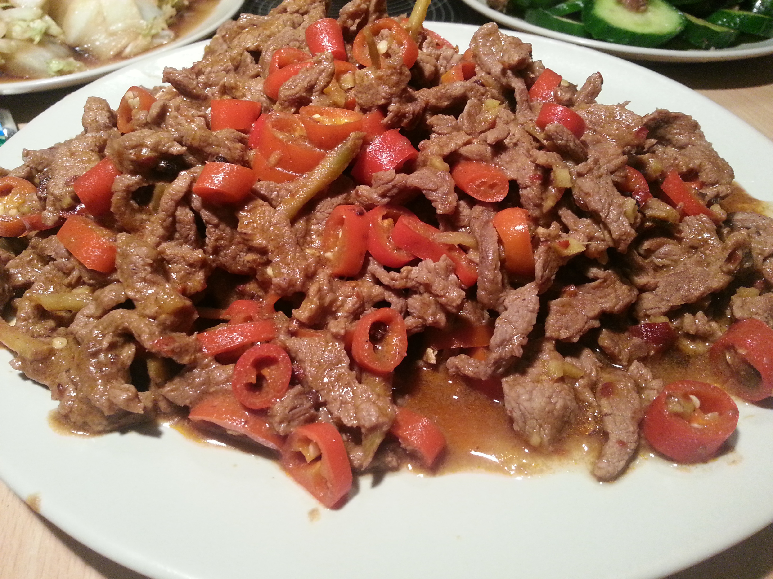 小炒牛肉