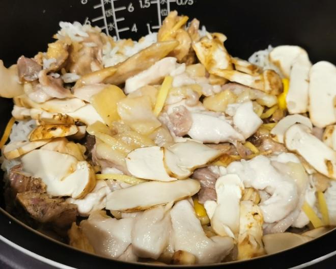 松茸鸡焗饭（用电饭锅做，松茸香味保留浓郁）的做法