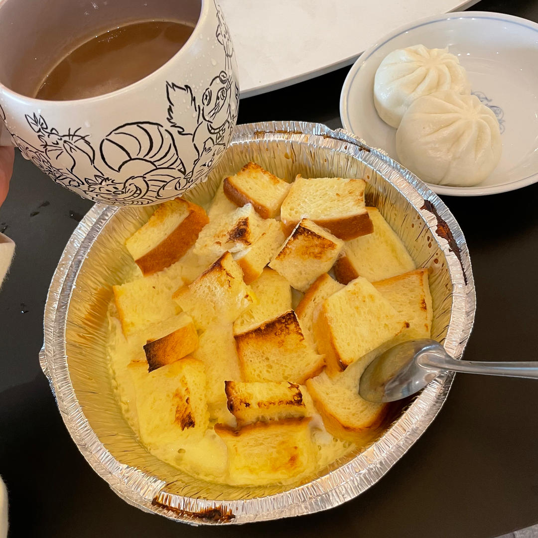 简单易做--牛奶鸡蛋吐司布丁