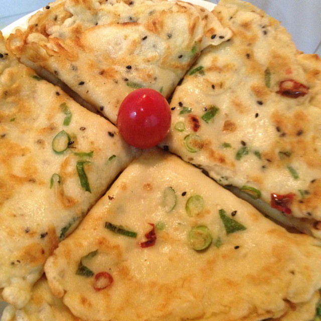 鸡蛋葱花饼