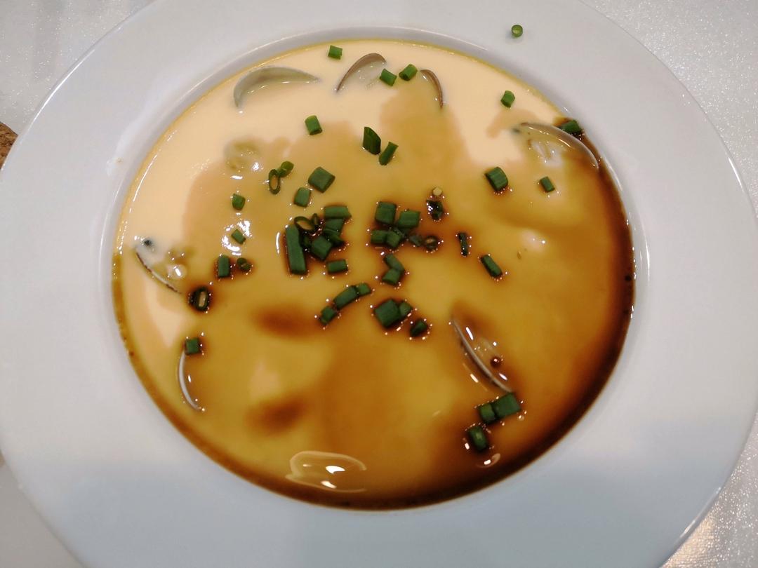 超滑嫩的蛤蜊炖蛋