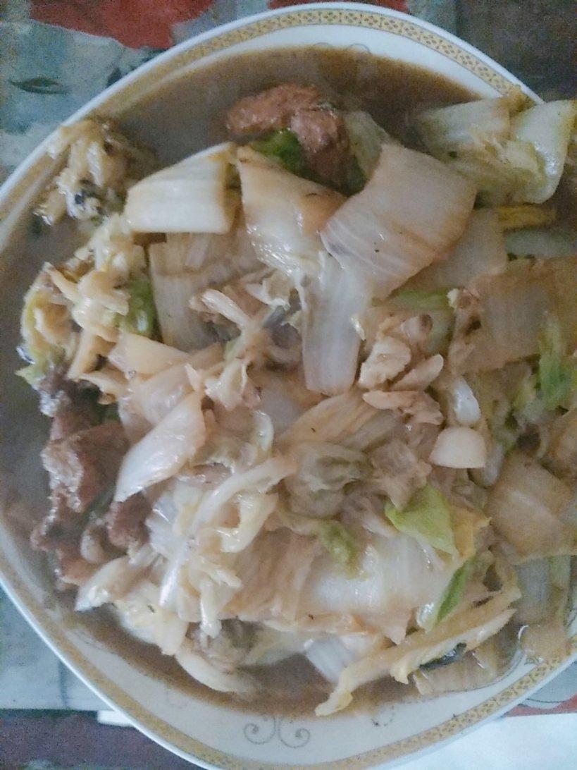 白菜炒肉