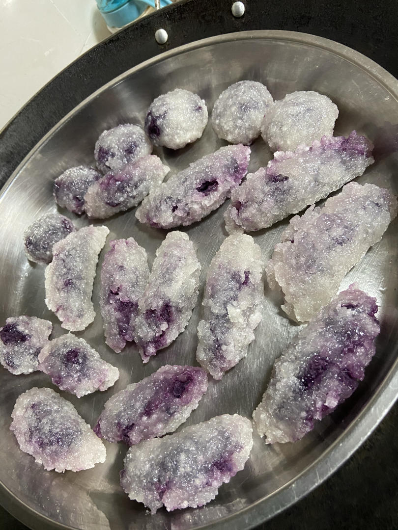 Q弹有嚼劲✨的水晶紫薯糕🍠1分钟教会你