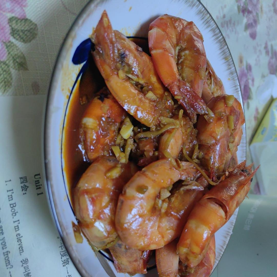 家庭版油焖大虾
