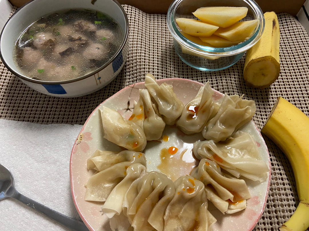 #小时候的记忆#麻油蒸馄饨