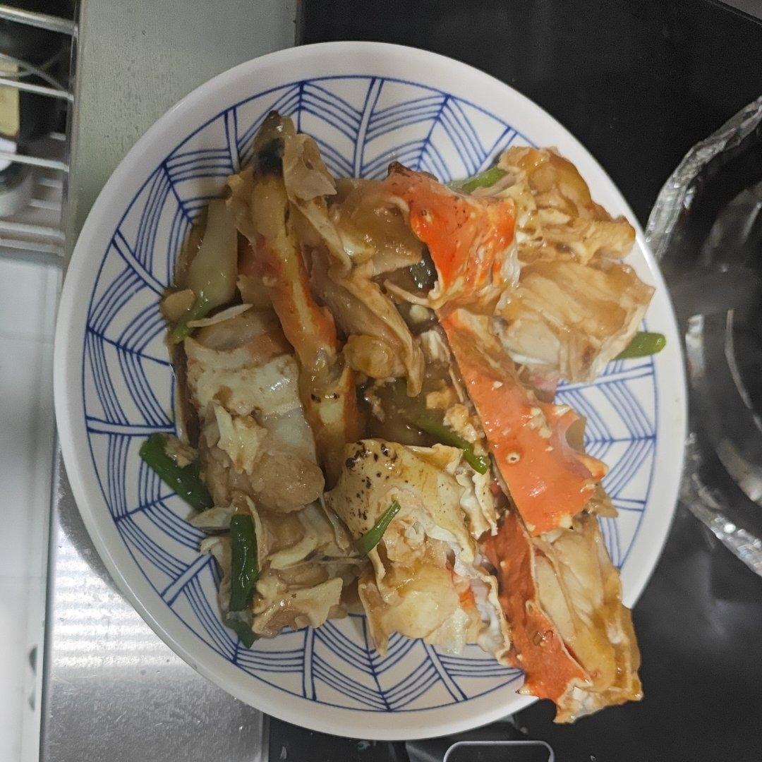 葱姜帝王蟹腿