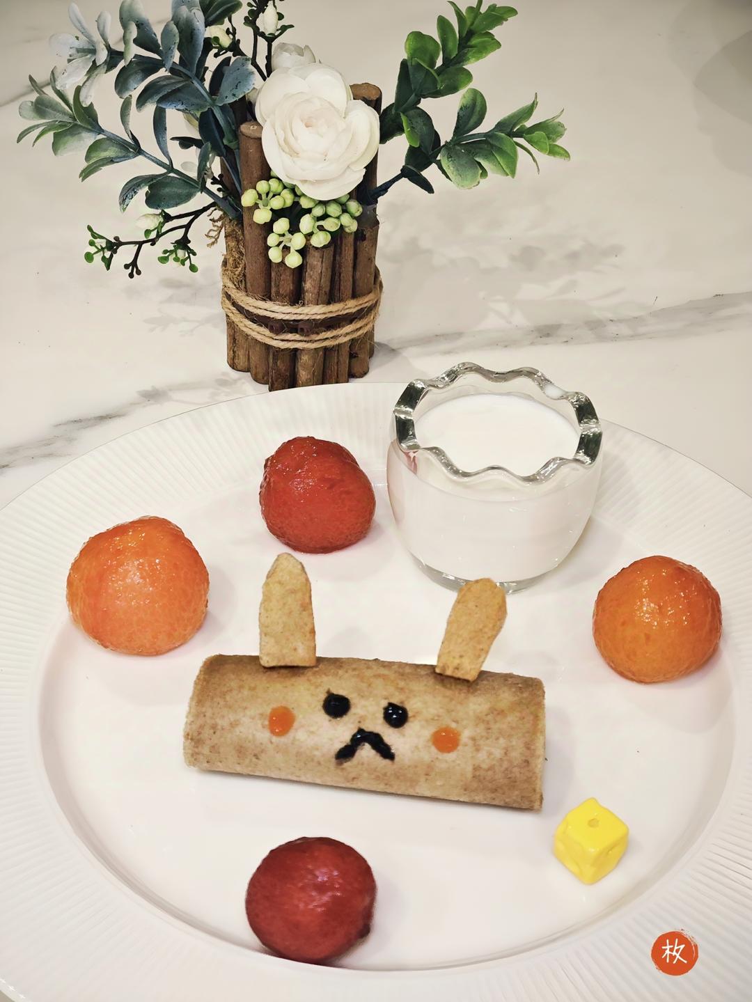 儿童早餐，兔子吐司，六一早餐必备