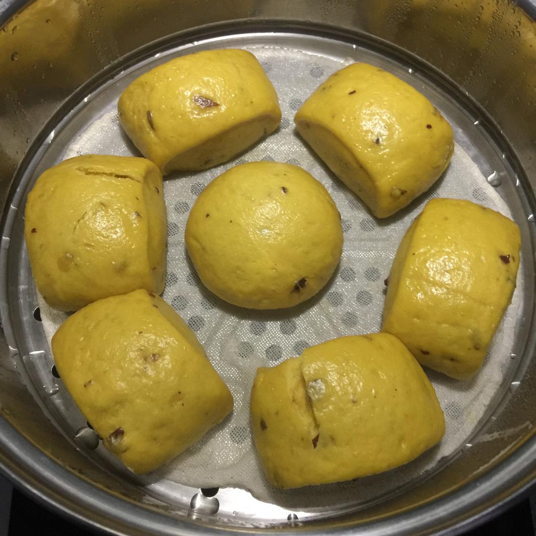 南瓜红枣馒头（低筋面粉版，附上发酵小妙招）