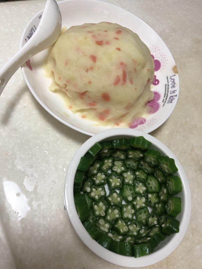 土豆泥秋葵