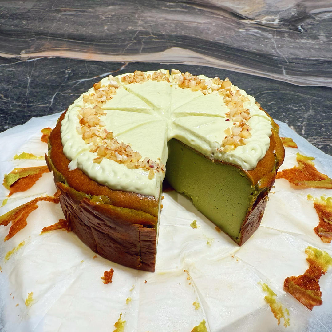 6寸开心果巴斯克（自记配方版）的做法