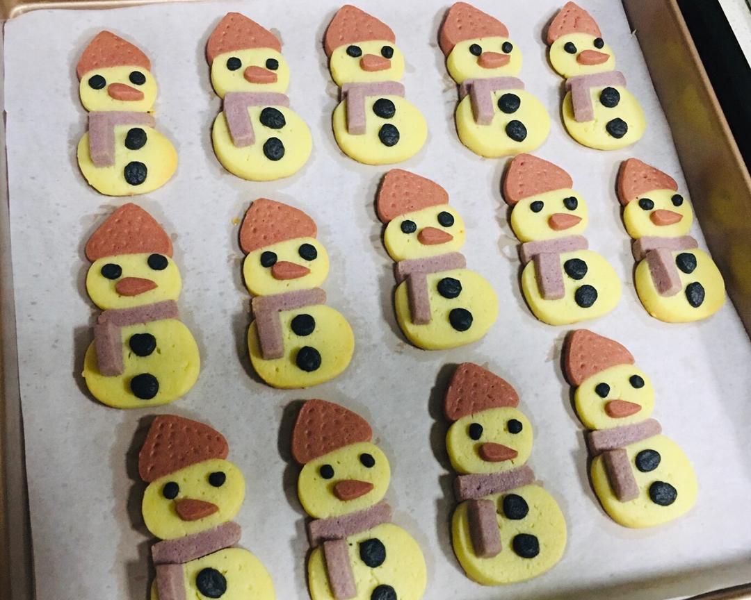 圣诞节之雪人饼干的做法