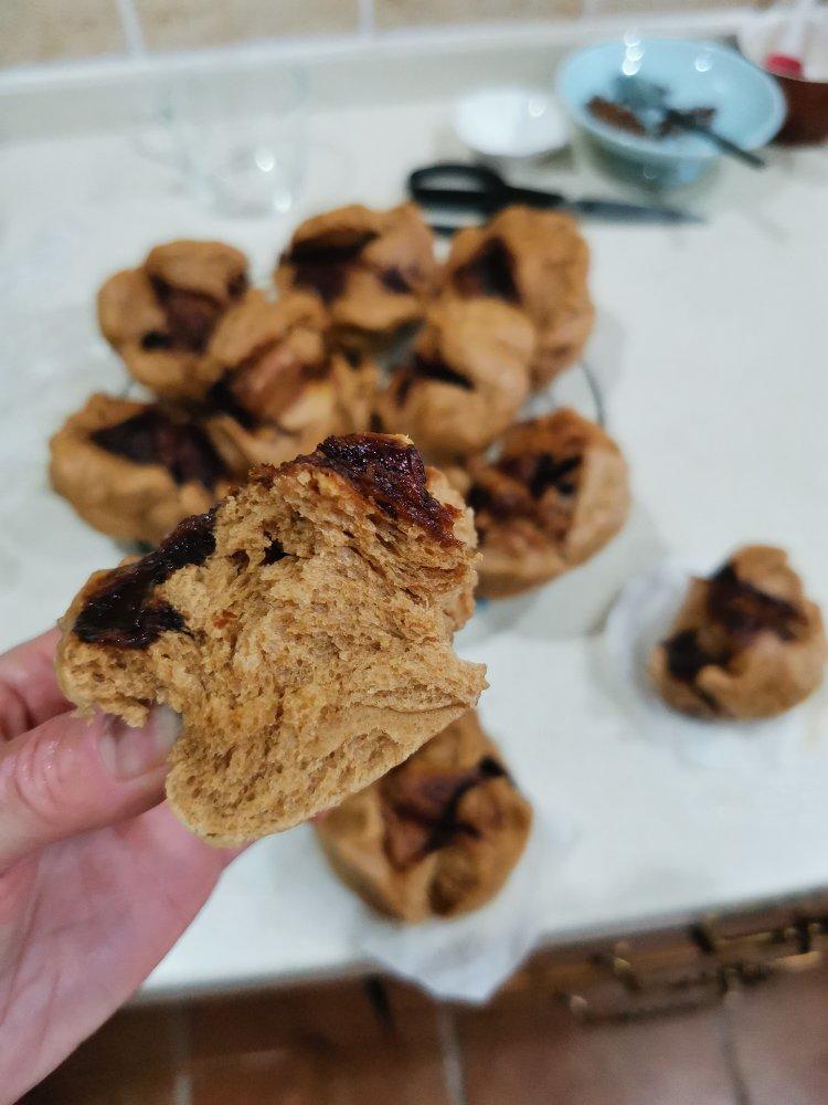 一直被模仿，从未被超越——自然开花红糖枣馒头（更加松软版）