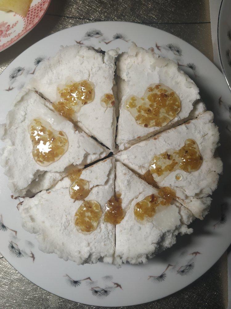人人都会做的桂花糕+豆沙松糕