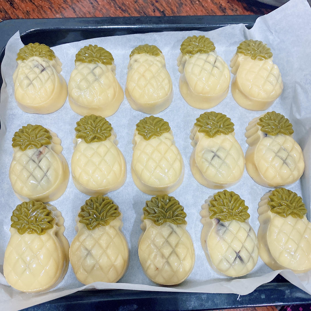 广式月饼通用饼皮（内附凤梨小菠萝🍍月饼的详细做法）