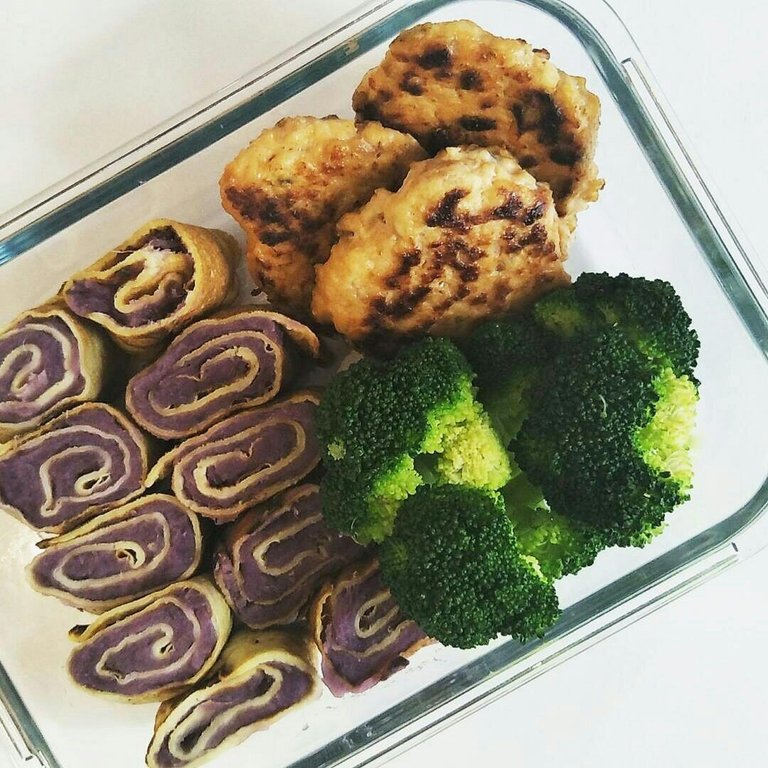 紫薯鸡蛋卷