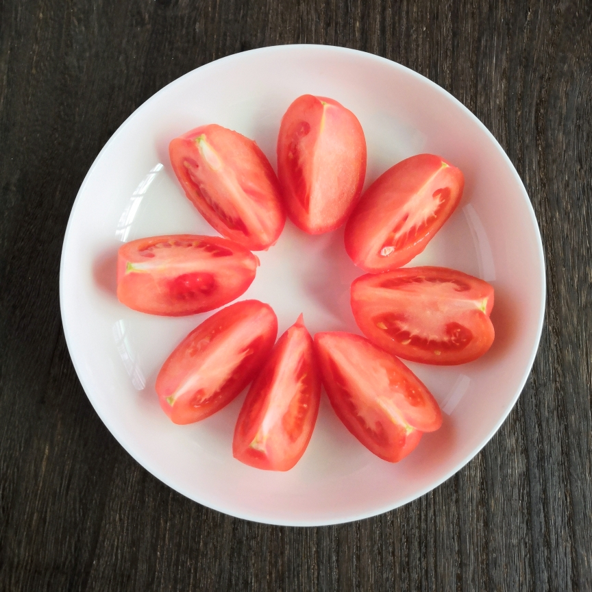 开胃蒸番茄拌话梅粉🍅的做法 步骤2