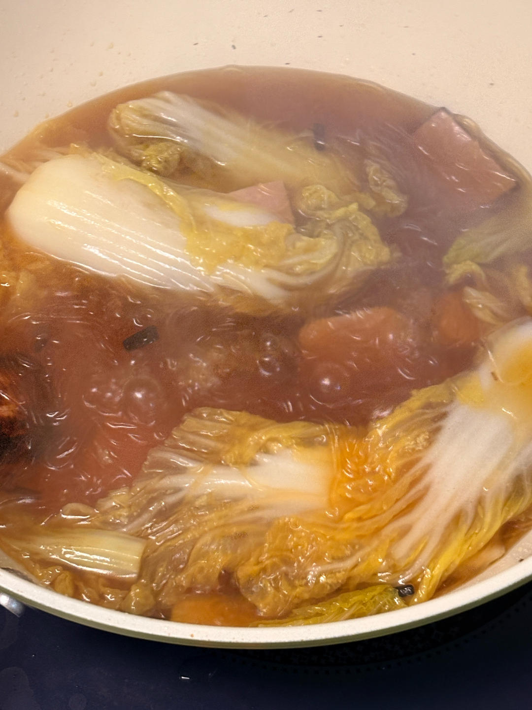 娃娃菜粉丝煲，低卡又鲜美