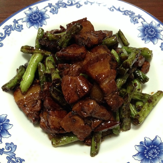 豆角红烧肉