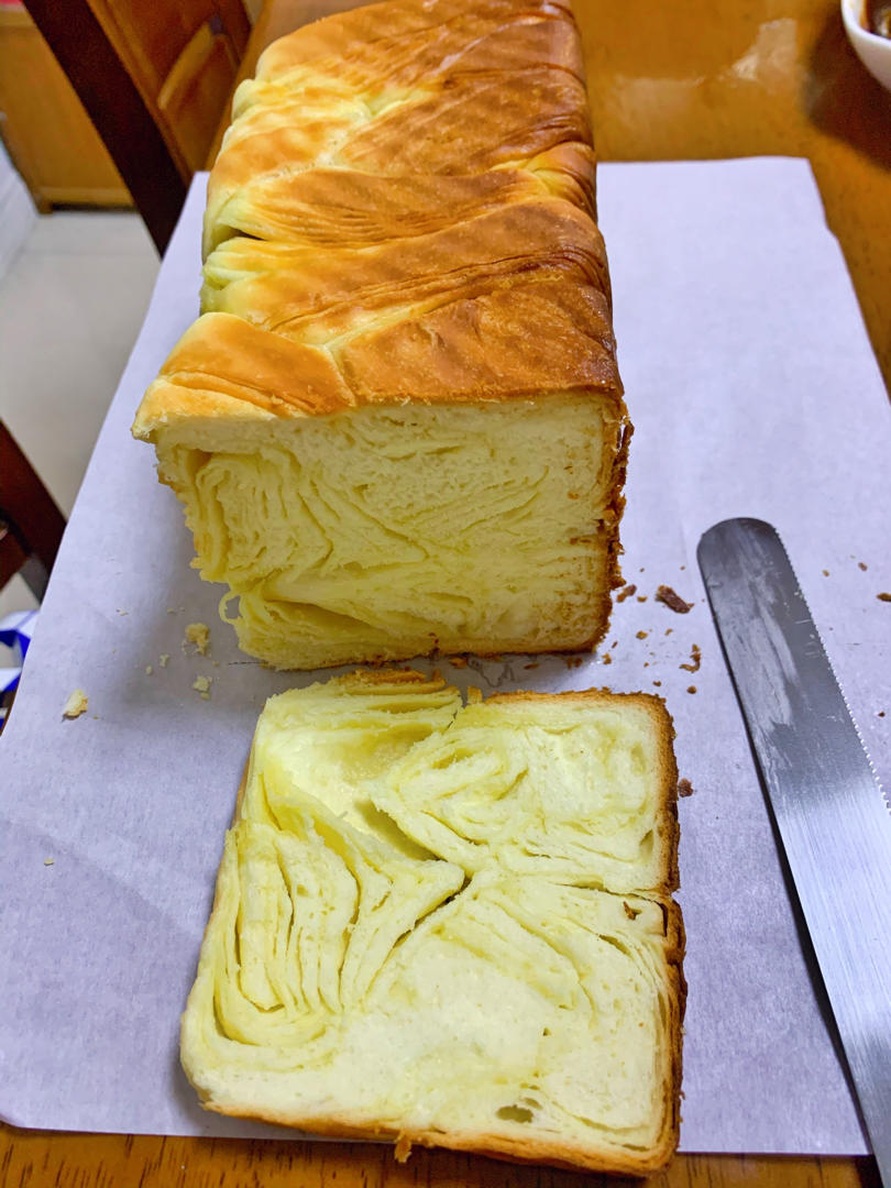 媲美面包店的金砖面包（450g吐司模版）