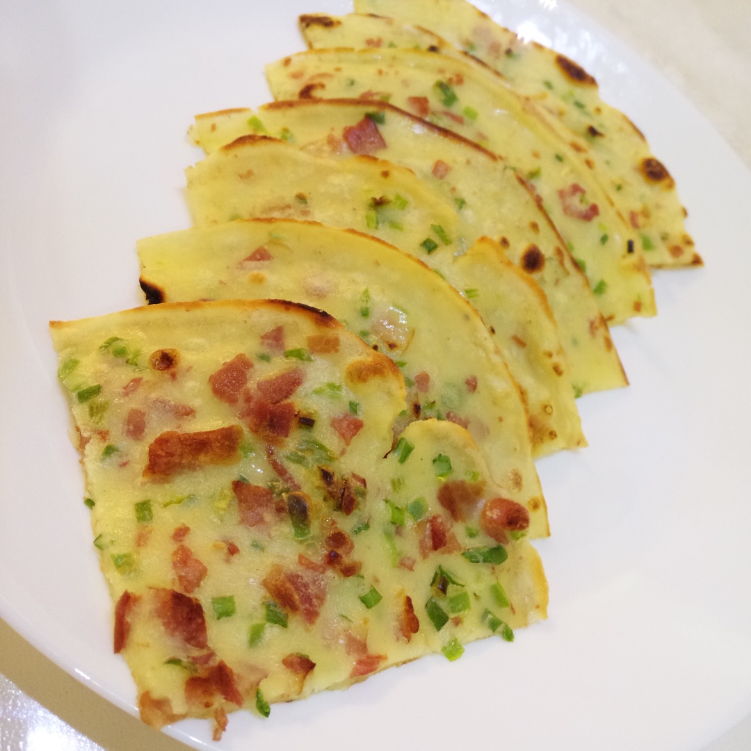 培根香葱鸡蛋饼