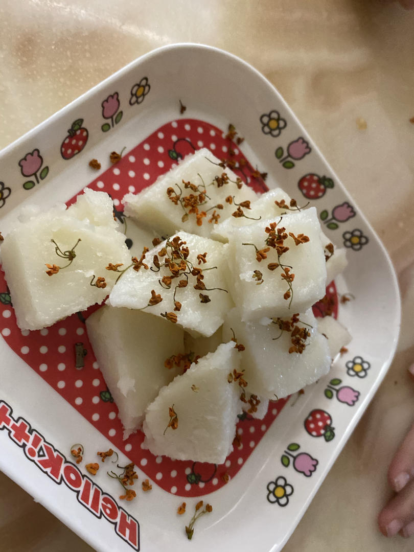 奶香浓郁桂花大米糕，Q弹软糯人人爱！