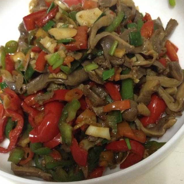 爆炒鸡胗