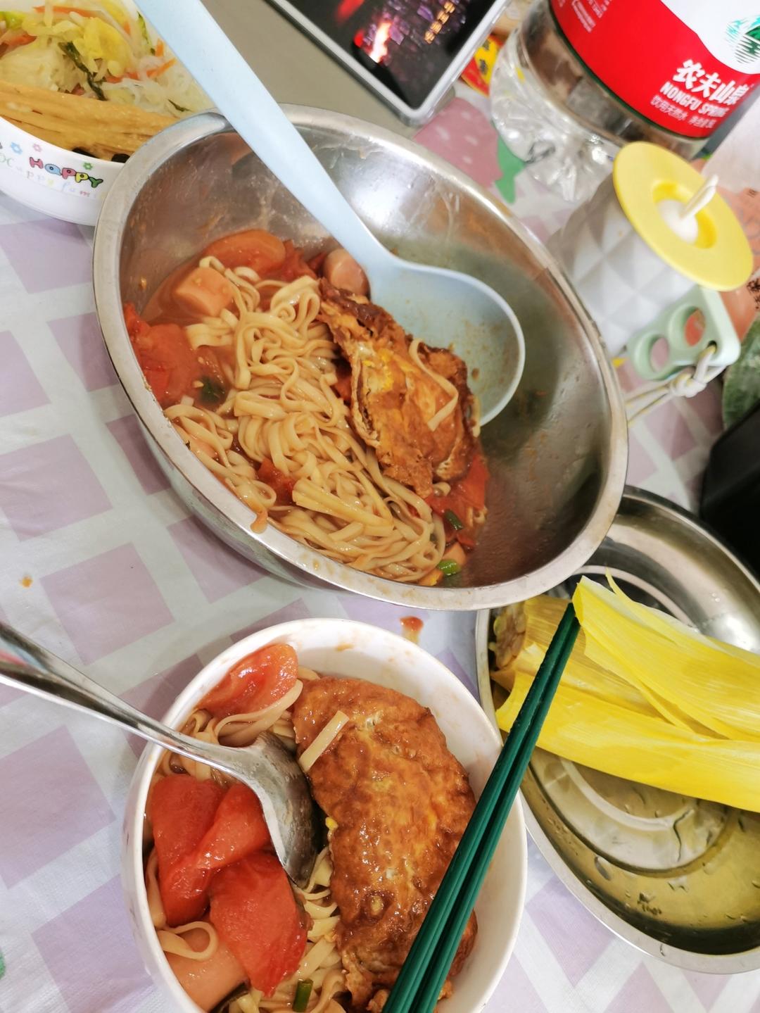 西红柿鸡蛋焖面