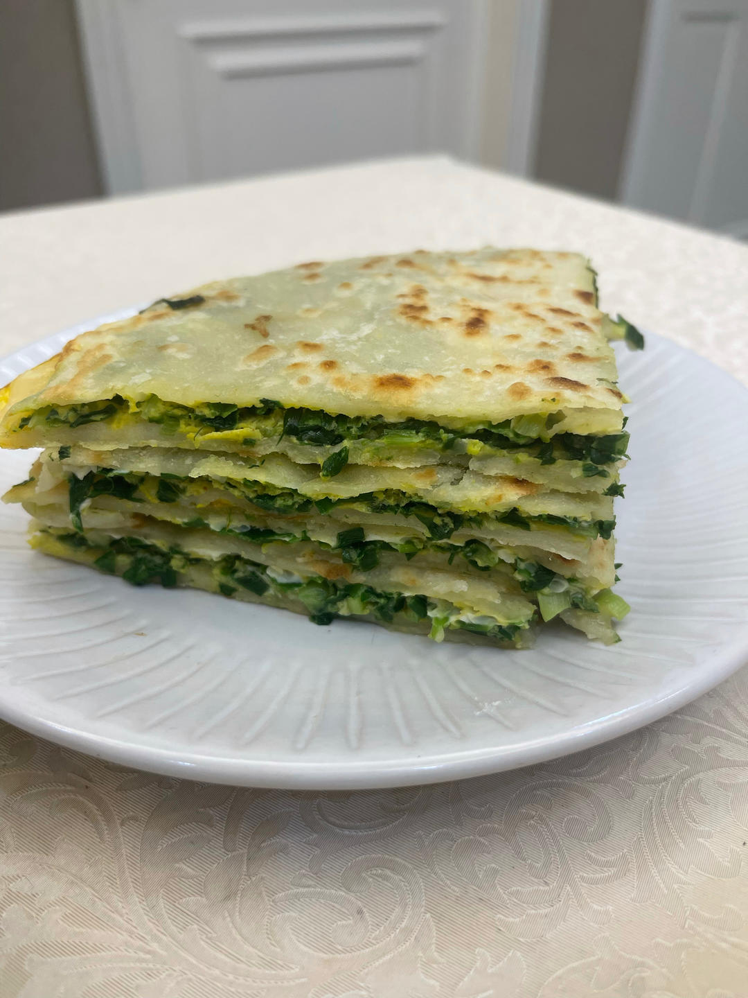 方便好吃到尖叫的大韭菜饼（比其他韭菜盒子都好吃）