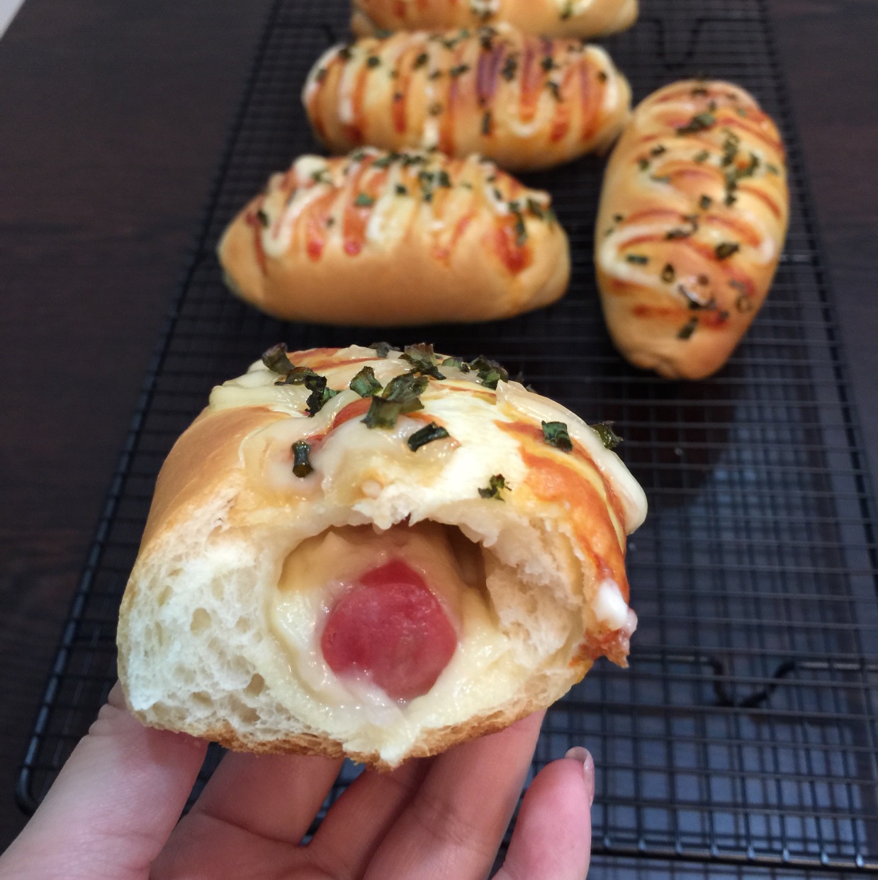 葱香芝士面包