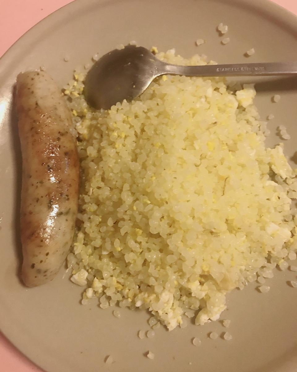 花菜鸡蛋魔芋饭（低卡）