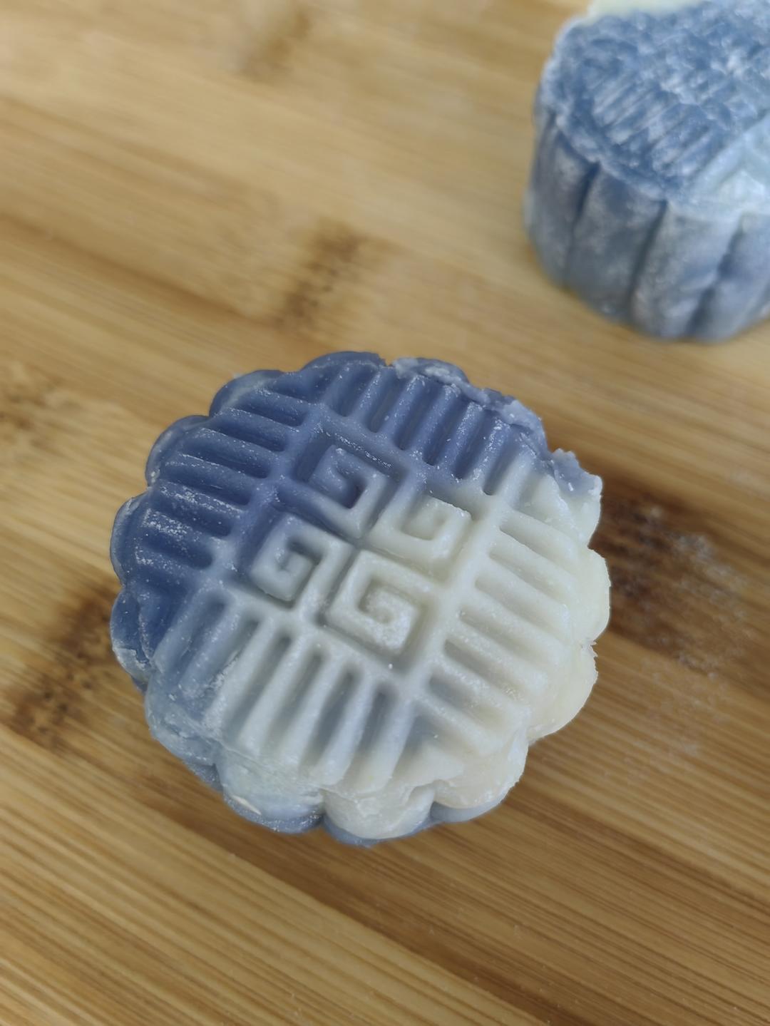 免蒸免烤㊙️简单易学丨超美青花瓷冰皮月饼